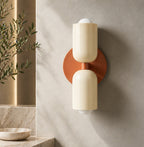 Dual-Head Up & Down Painted Iron Wall Light (E26 Bulb Compatible)