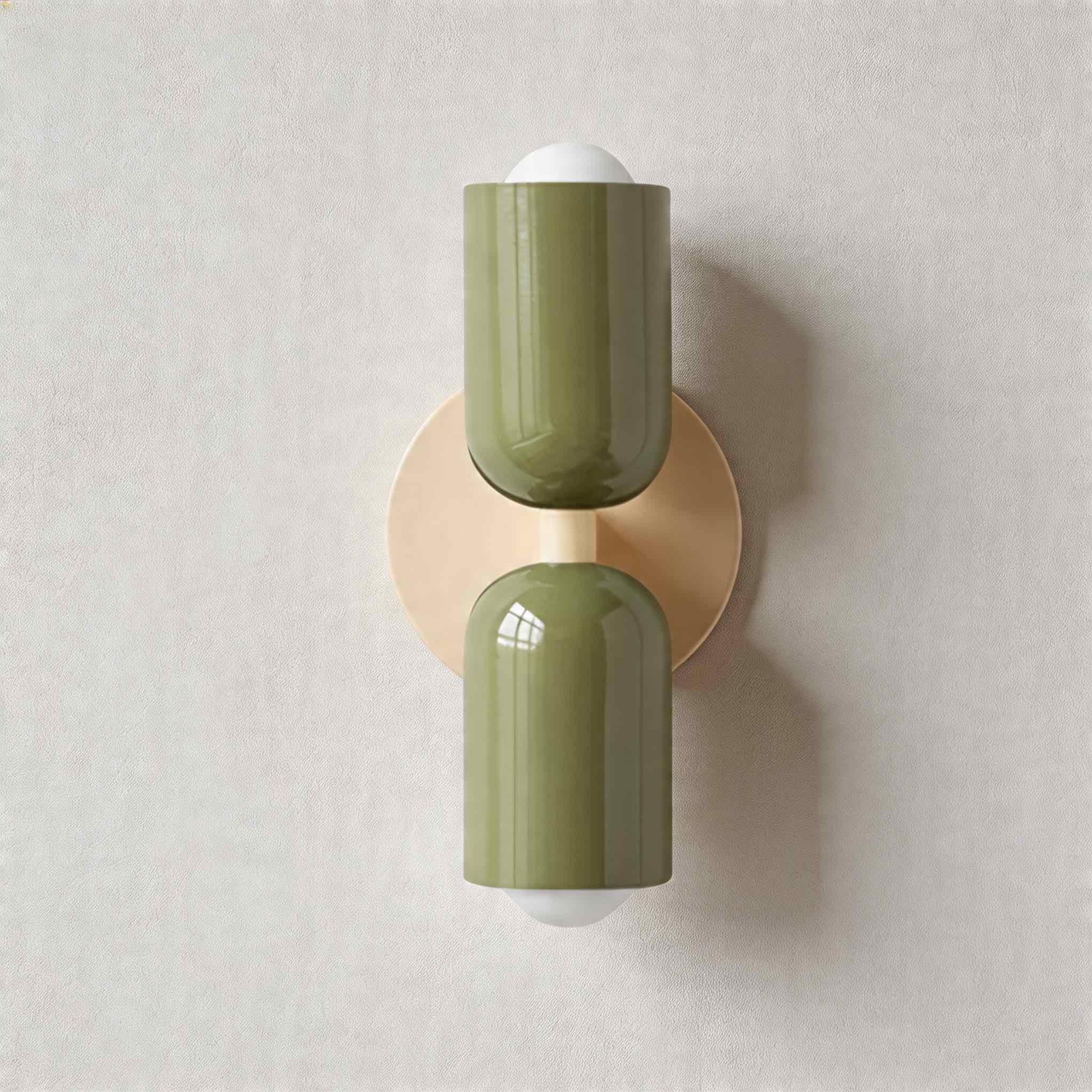 Dual-Head Up & Down Painted Iron Wall Light (E26 Bulb Compatible)