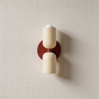 Dual-Head Up & Down Painted Iron Wall Light (E26 Bulb Compatible)