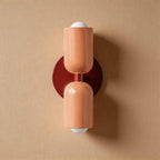 Dual-Head Up & Down Painted Iron Wall Light (E26 Bulb Compatible)