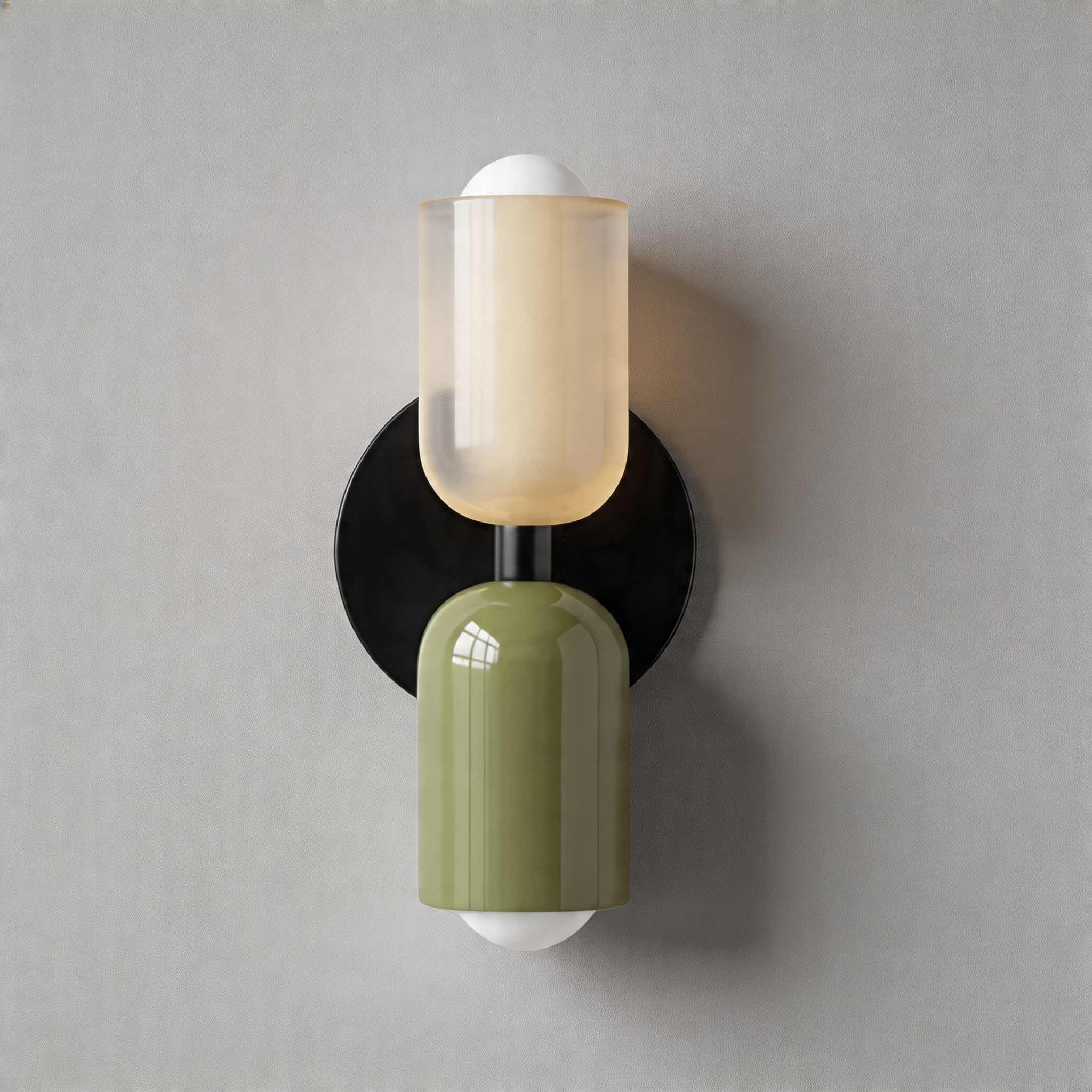 Dual-Head Up & Down Painted Iron Wall Light (E26 Bulb Compatible)