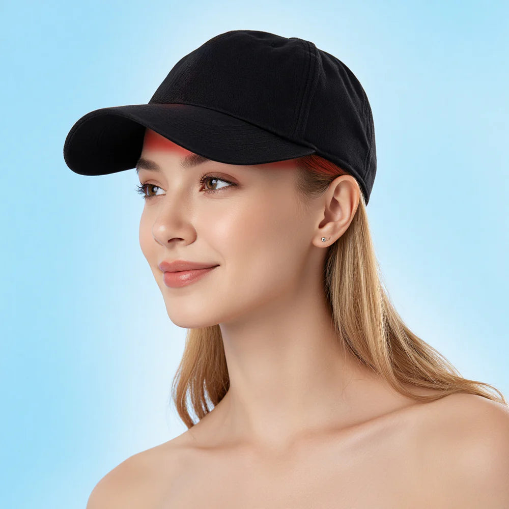 Dual Red & Blue Rechargeable Hands-Free Light Therapy Cap