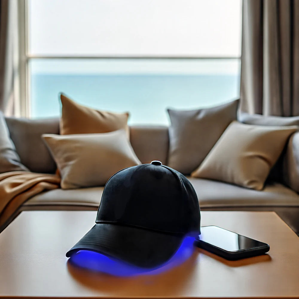Dual Red & Blue Rechargeable Hands-Free Light Therapy Cap