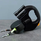 Dual Retractable Dog Leash Tangle-Free One-Hand Control