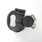 Dual Retractable Dog Leash Tangle-Free Swivel & LED Light