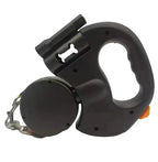 Dual Retractable Dog Leash Tangle-Free Swivel & LED Light