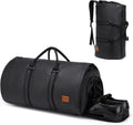Duffel Bag Convertible Garment Sleeve Waterproof PU Leather 45L