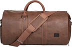 Duffel Bag Convertible Garment Sleeve Waterproof PU Leather 45L