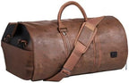 Duffel Bag Convertible Garment Sleeve Waterproof PU Leather 45L