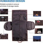 Duffel Bag Convertible Garment Sleeve Waterproof PU Leather 45L