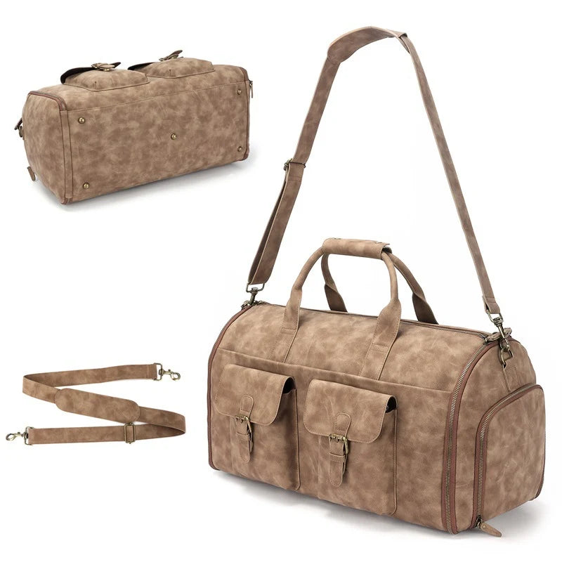 Duffel Bag Large Capacity Multiple Pockets & Detachable Strap