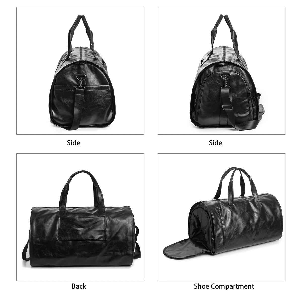 Duffel Bag Large Capacity Weather-Resistant Fabric & Multiple Pockets