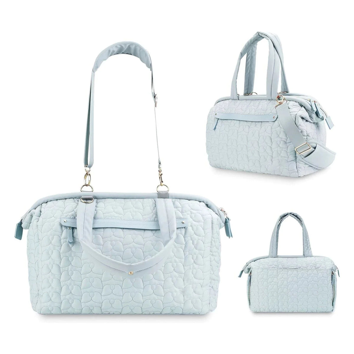 Duffel Bag Quilted Spacious Multiple Pockets & Adjustable Strap