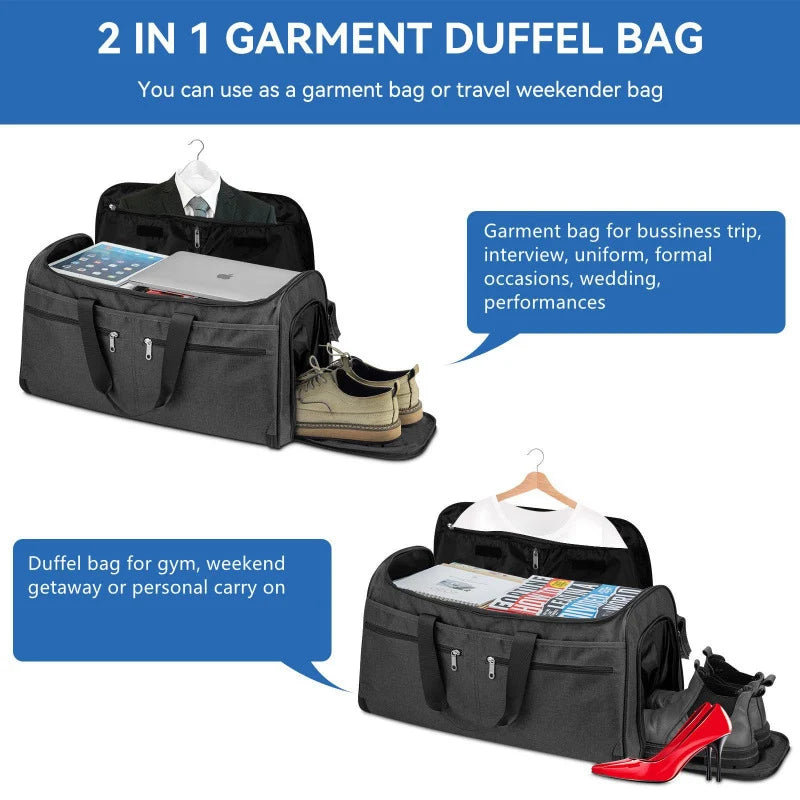 Duffel Bag Spacious Multiple Pockets & Adjustable Shoulder Strap