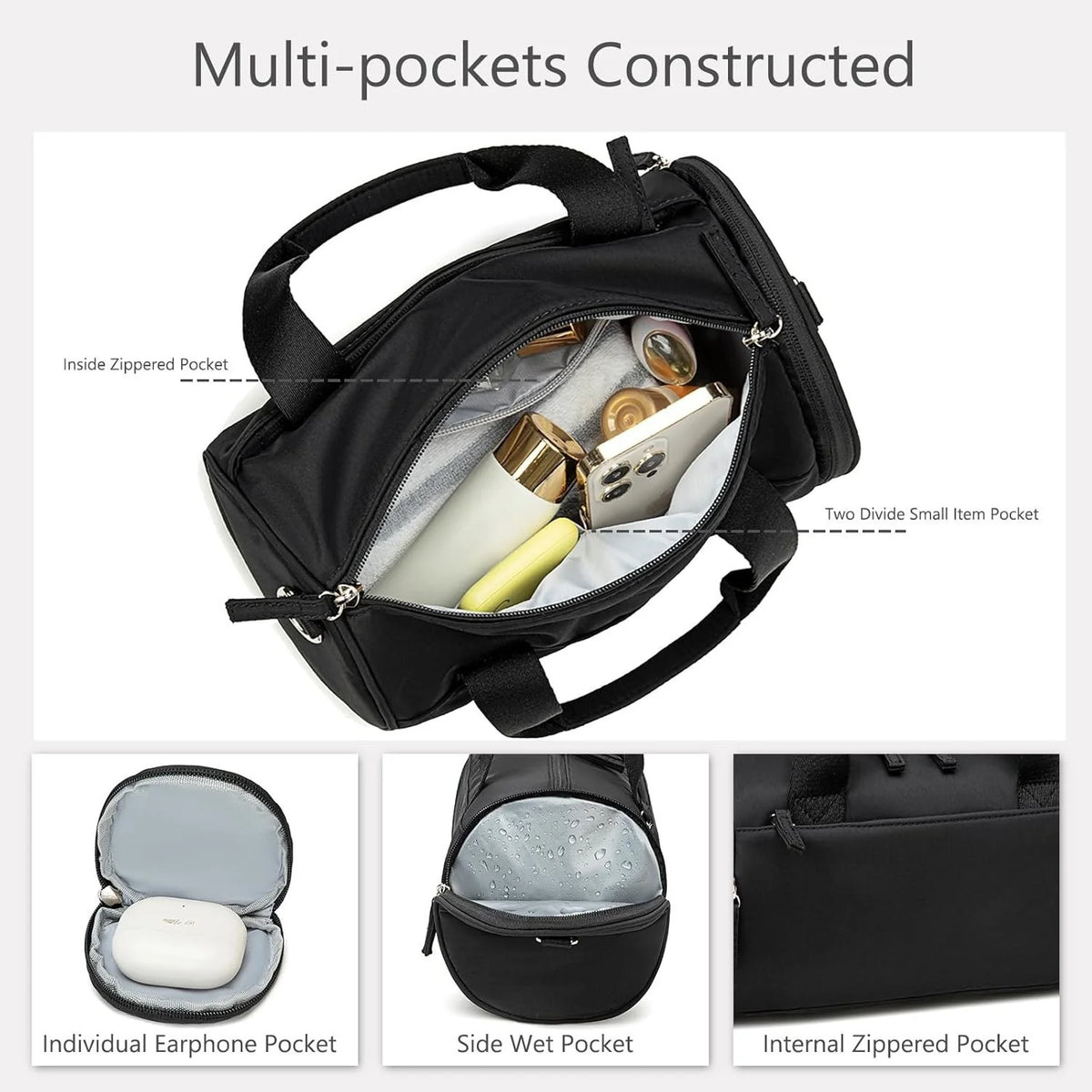 Duffel Bag Tear-Resistant Spacious Multiple Compartments