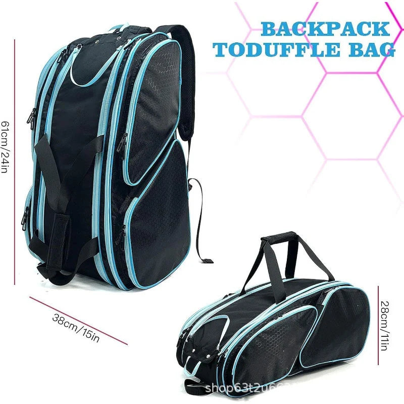 Duffel Bag Water-Resistant Multiple Pockets Adjustable Strap