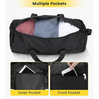 Duffel Bag Water-Resistant Multiple Pockets & Padded Strap