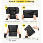 Duffel Bag Water-Resistant Multiple Pockets & Padded Strap