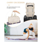 Duffel Bag Water-Resistant Multiple Pockets Removable Strap