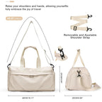 Duffel Bag Water-Resistant Multiple Pockets Removable Strap