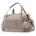 Duffel Bag Woven Water-Resistant Shoe Compartment Adjustable Straps