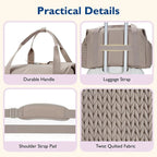 Duffel Bag Woven Water-Resistant Shoe Compartment Adjustable Straps