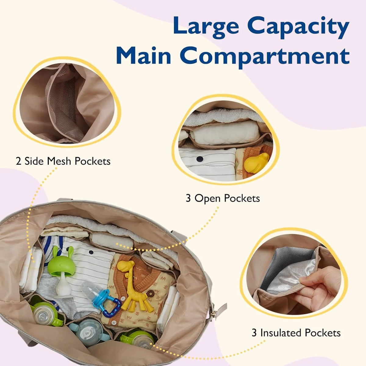 Duffel Bag Woven Water-Resistant Shoe Compartment Adjustable Straps