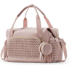 Duffel Bag Woven Water-Resistant Shoe Compartment Adjustable Straps