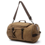 Duffle Bag Canvas Large Capacity Convertible Shoulder & Backpack