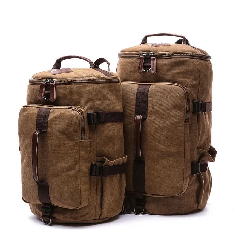 Duffle Bag Canvas Large Capacity Convertible Shoulder & Backpack