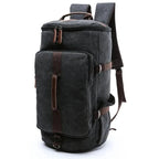 Duffle Bag Canvas Large Capacity Convertible Shoulder & Backpack