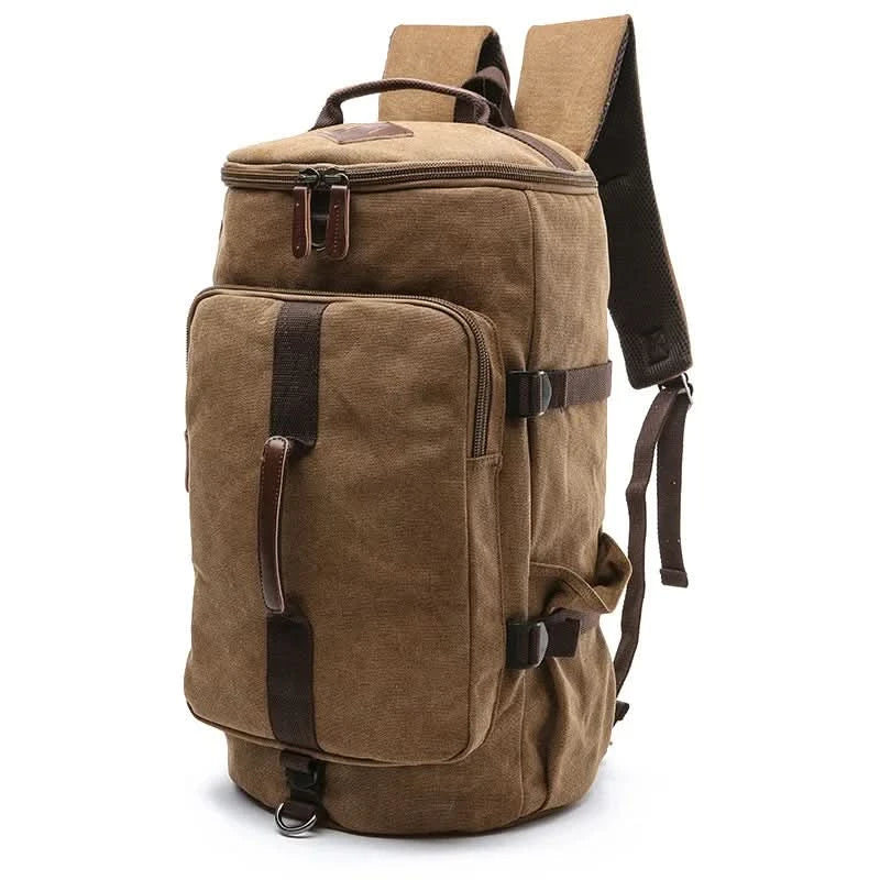 Duffle Bag Canvas Large Capacity Convertible Shoulder & Backpack