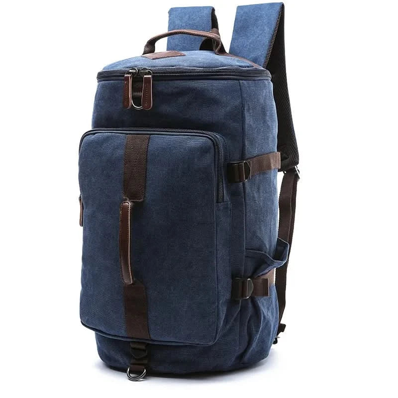 Duffle Bag Canvas Large Capacity Convertible Shoulder & Backpack