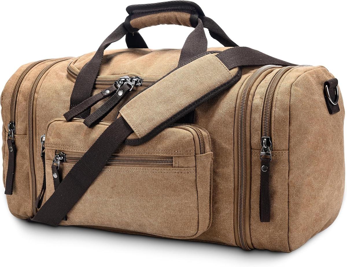 Duffle Bag Expandable 40-50L High-Density Cotton Canvas