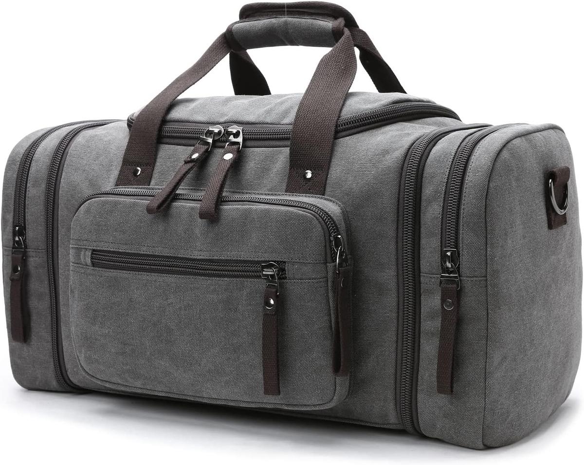 Duffle Bag Expandable 40-50L High-Density Cotton Canvas