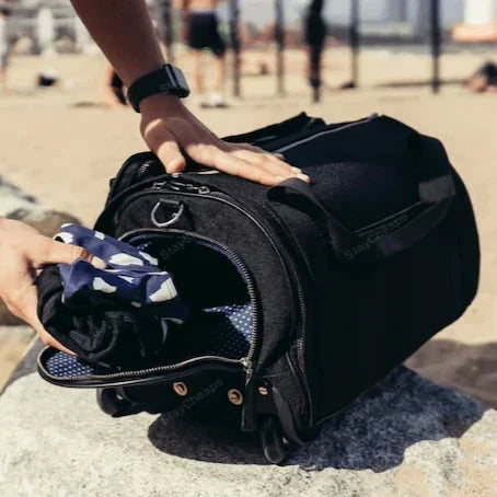 Duffle Bag Garment Carrier Telescoping Handle & Shoe Compartment