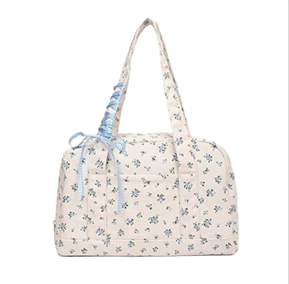 Duffle Bag Large Waterproof Canvas Bow Accent
