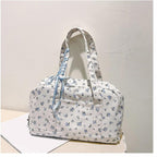 Duffle Bag Large Waterproof Canvas Bow Accent