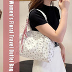 Duffle Bag Large Waterproof Canvas Bow Accent