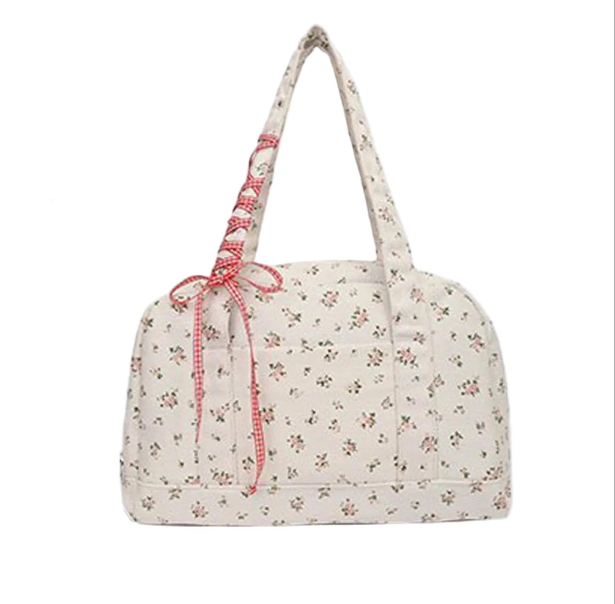 Duffle Bag Large Waterproof Canvas Bow Accent