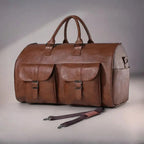 Duffle Bag Premium Leather Spacious Interior 22 Inch Carry-On