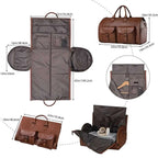 Duffle Bag Premium Leather Spacious Interior 22 Inch Carry-On