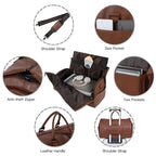Duffle Bag Premium Leather Spacious Interior 22 Inch Carry-On