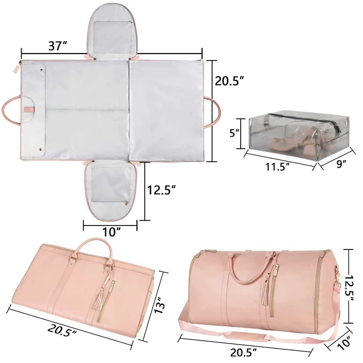 Duffle Bag Waterproof Antibacterial Dry & Wet Compartment Lightweight