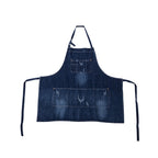 Durable Cotton Denim Front-Pocket Apron (Machine Washable)