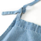 Durable Cotton Denim Front-Pocket Apron (Machine Washable)