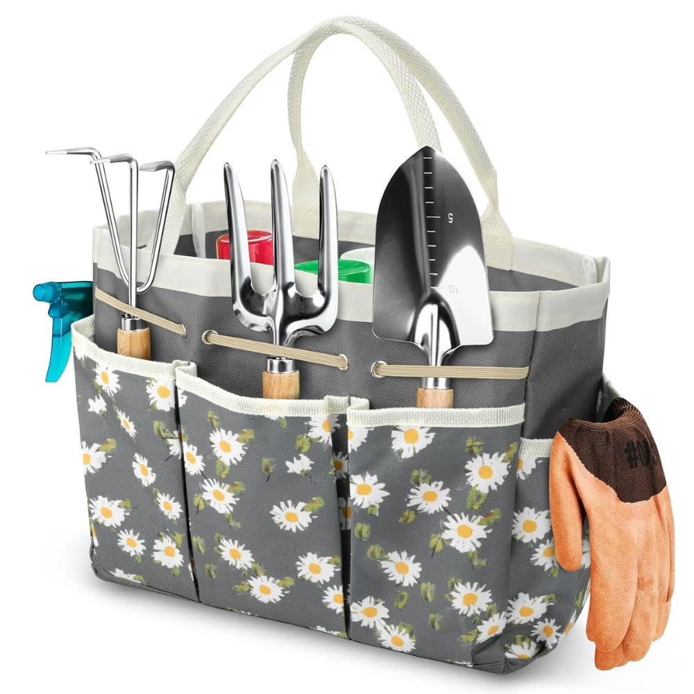 Durable Oxford Cloth Multiple-Pocket Garden Tool Organizer Bag
