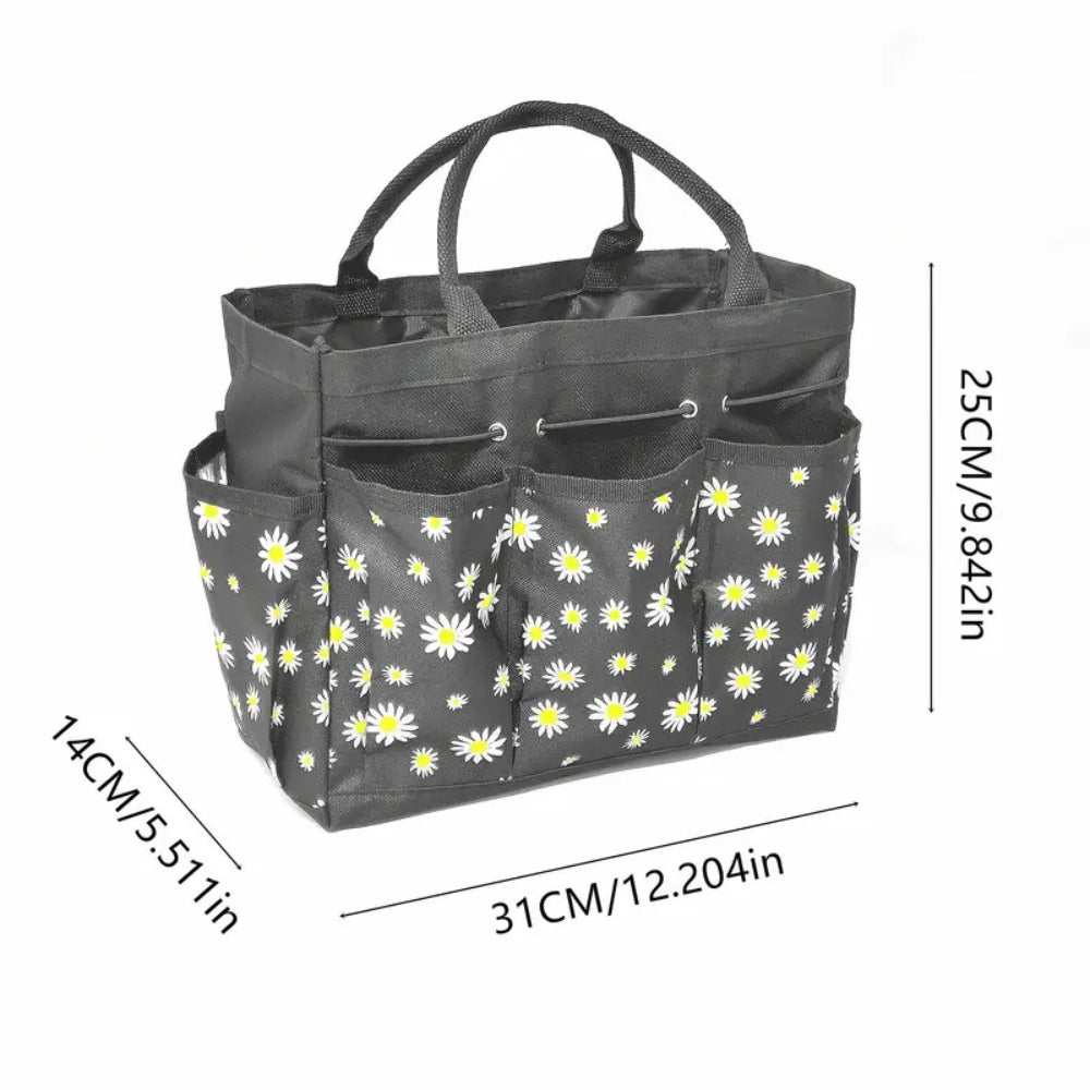 Durable Oxford Cloth Multiple-Pocket Garden Tool Organizer Bag