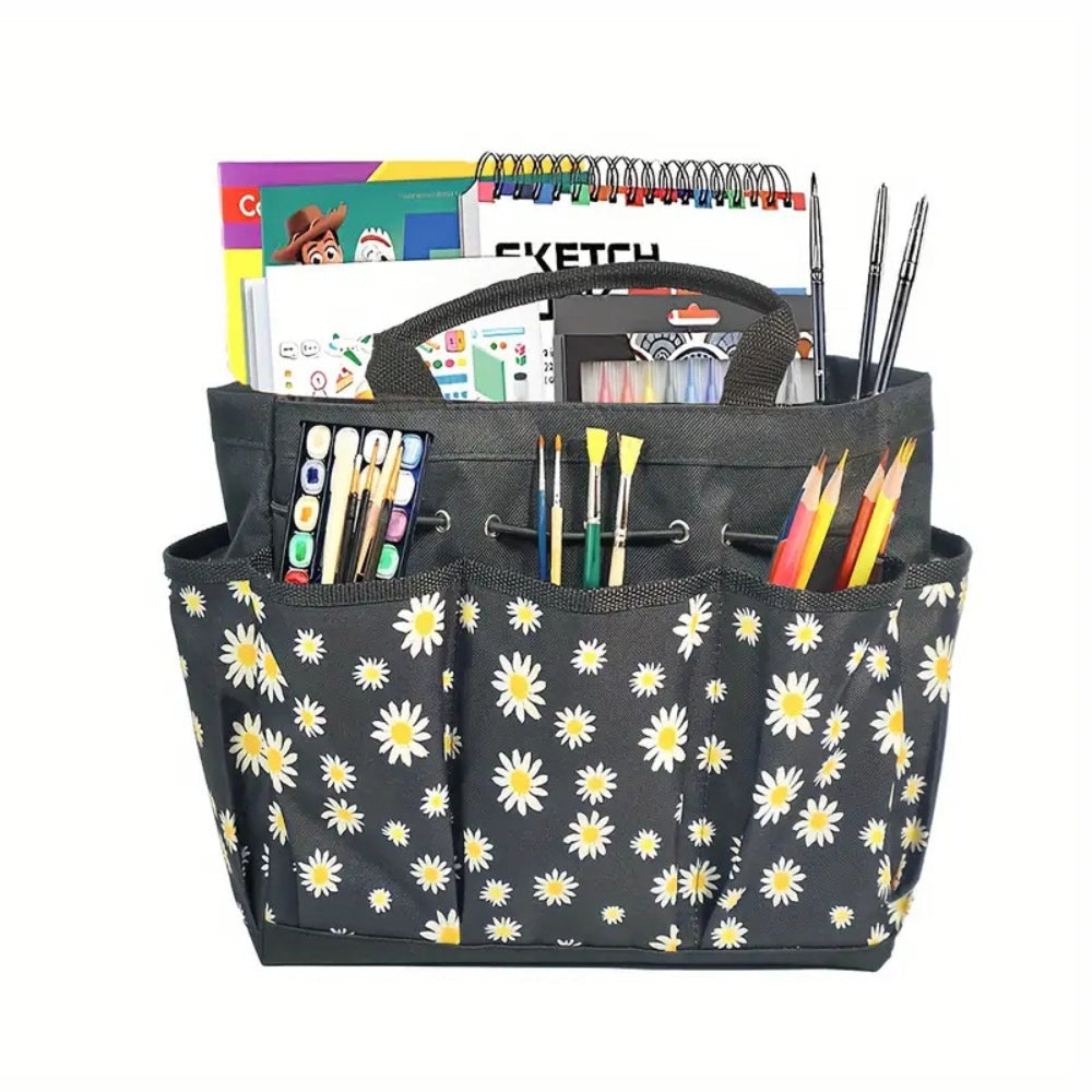 Durable Oxford Cloth Multiple-Pocket Garden Tool Organizer Bag