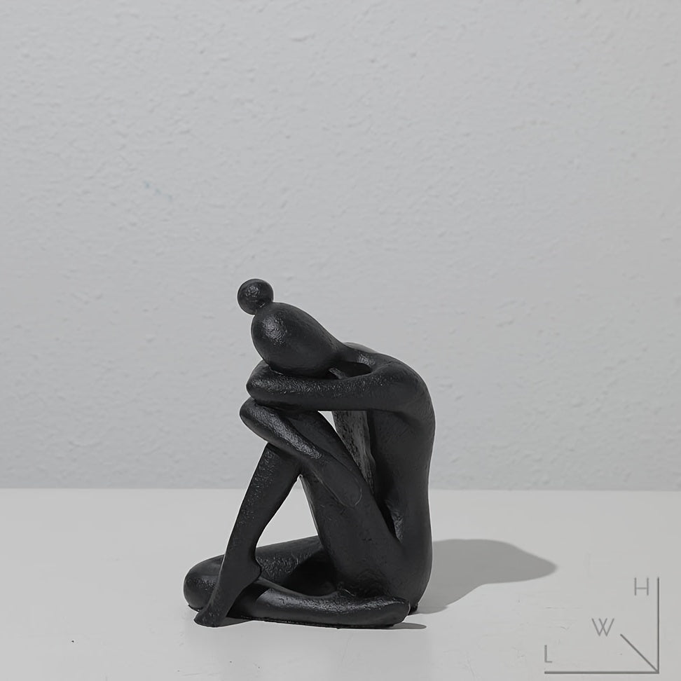 Durable Resin Abstract Human-Form Bookends (Indoor/Outdoor)